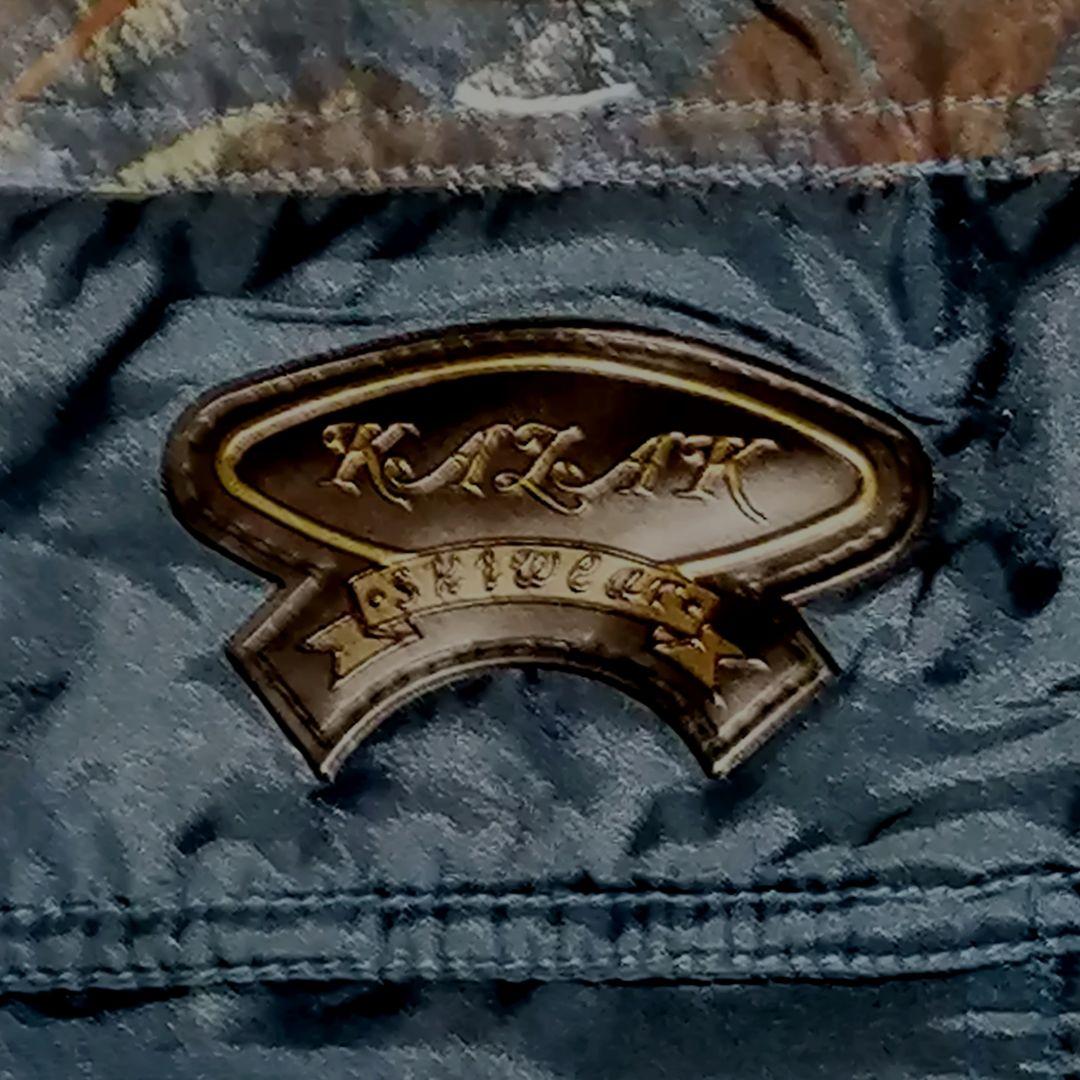 【美品】KALAK SKIWEAR リアルツリーカモ スキーウェア 紺 XL