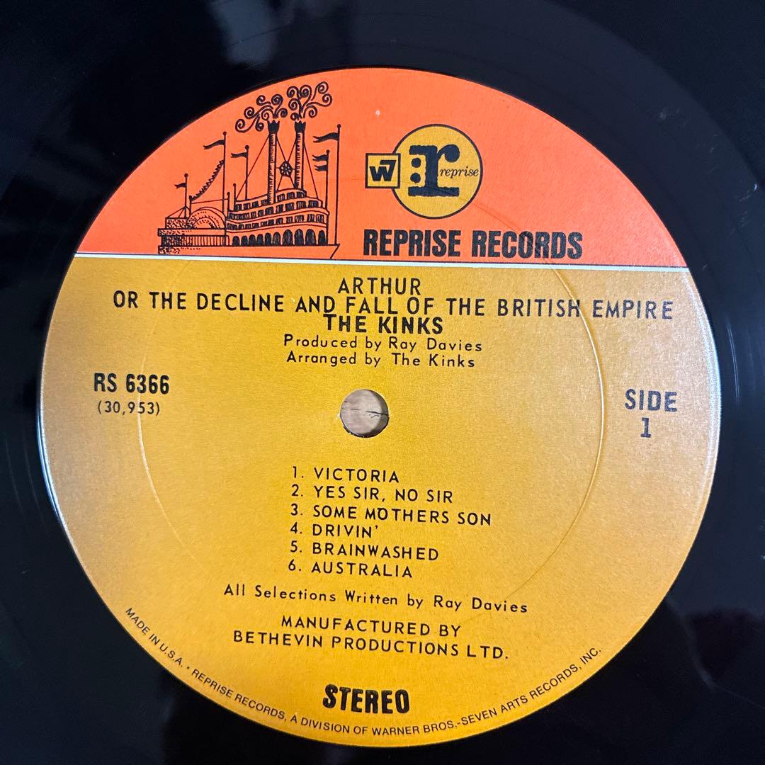 キンクス 名盤 レコード アーサー USオリジナル盤