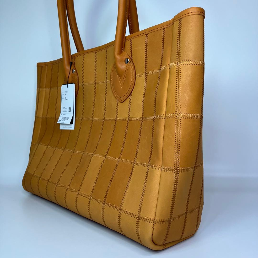 新品未使用　TRION　トライオン　トートバッグ　牛革　グローブレザー　タン