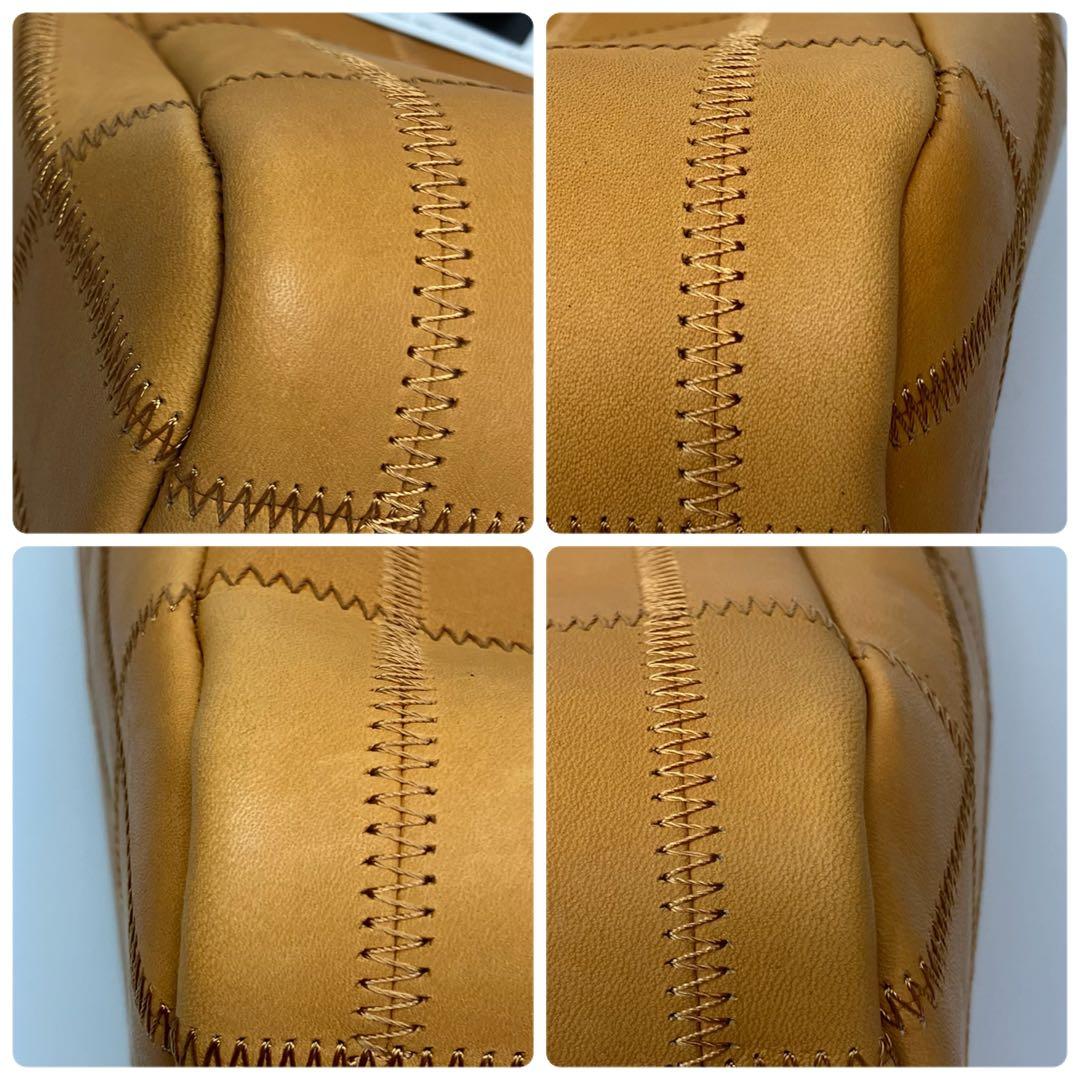 新品未使用　TRION　トライオン　トートバッグ　牛革　グローブレザー　タン