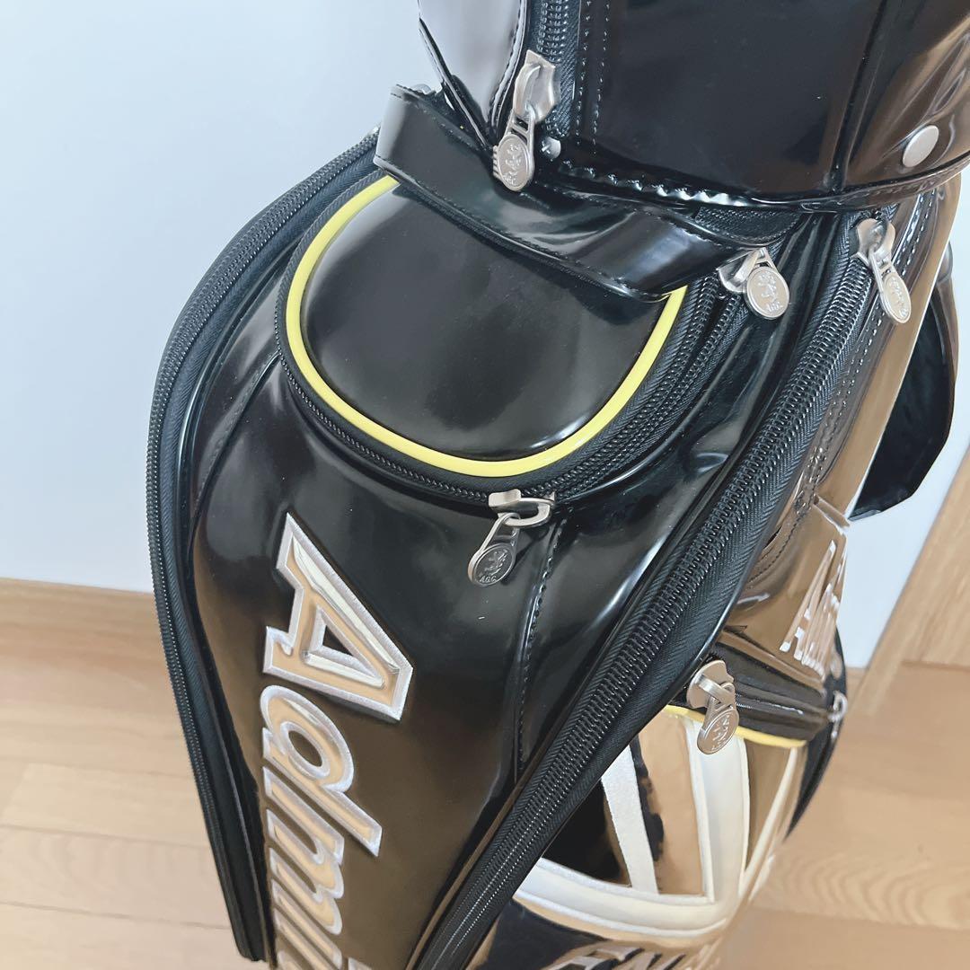 K140 美品！Admiral アドミラル ブラックエナメル キャディバッグ