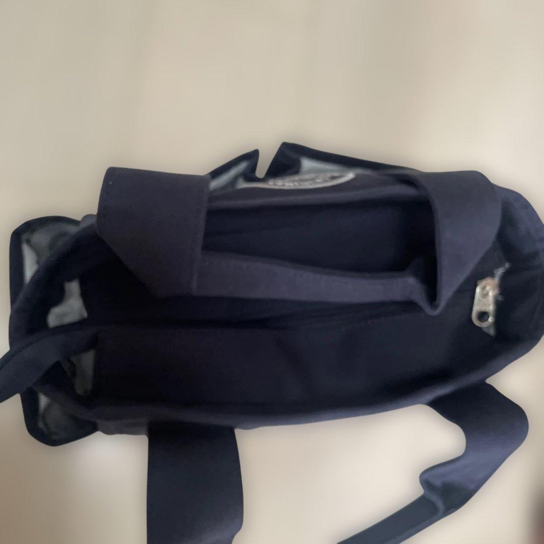 Jack Bunny 花柄ラウンドトートバッグ ネイビー