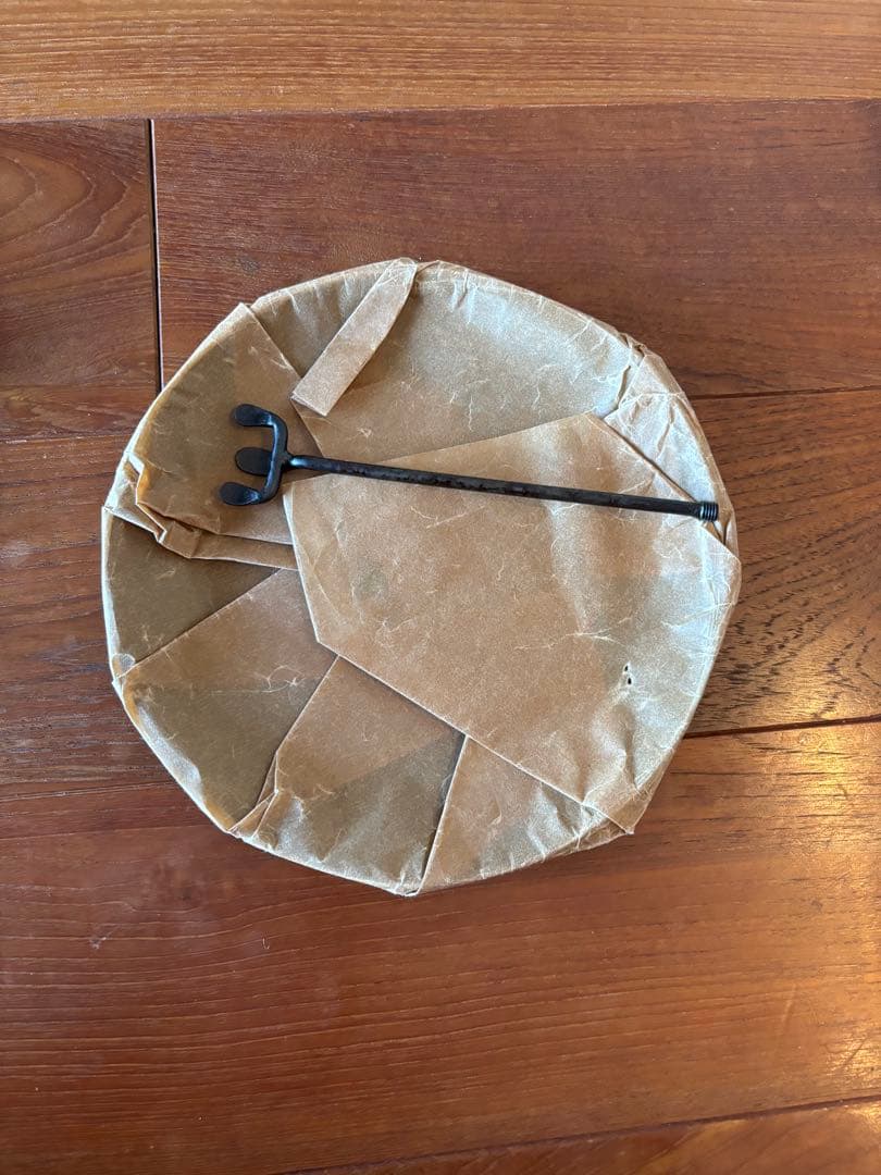 未使用タキビズム　槇塚鉄工所　フライパンディッシュ(大)+ハンドル