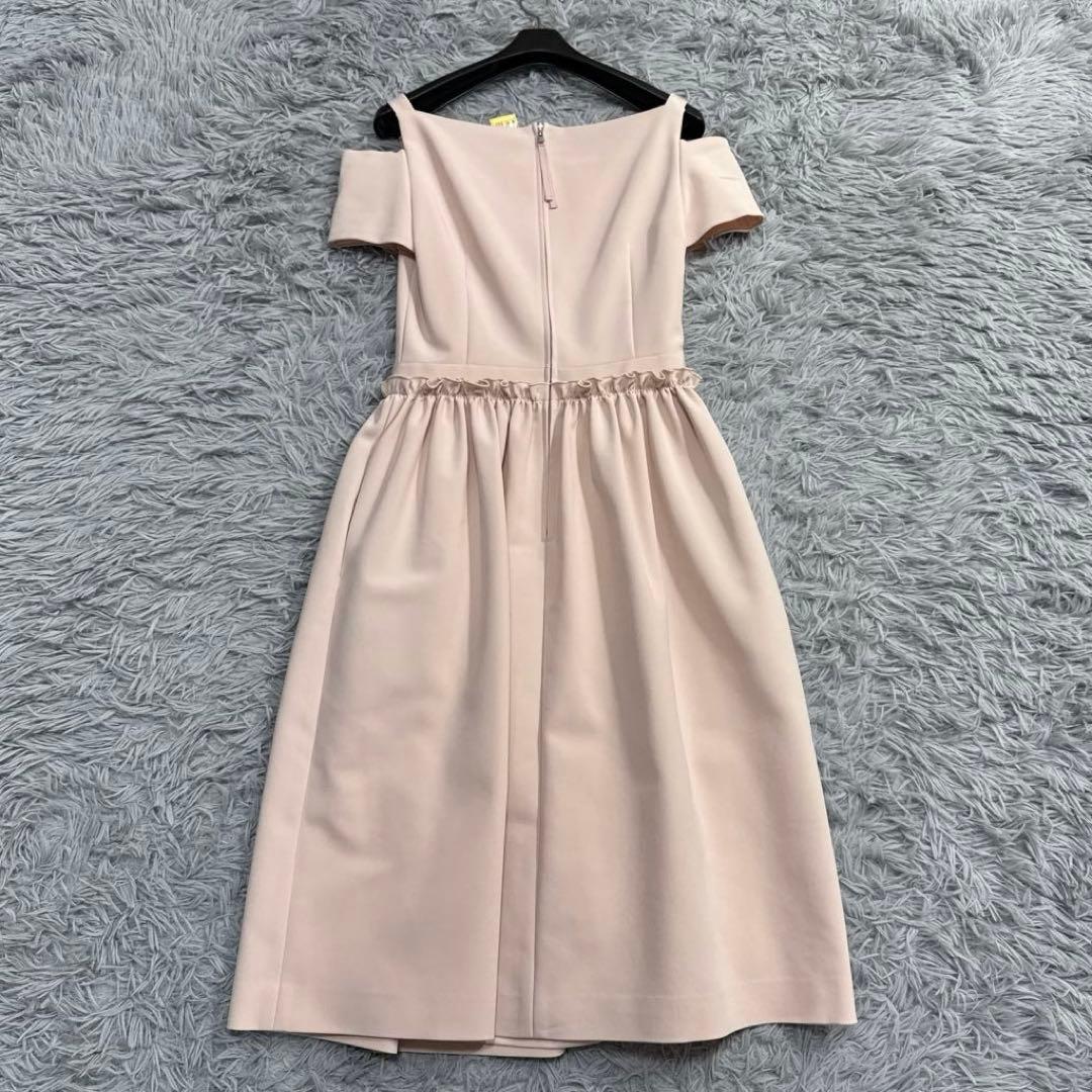 美品✨フォクシー エレガントサマードレス オフショルダーワンピース ピンク 38