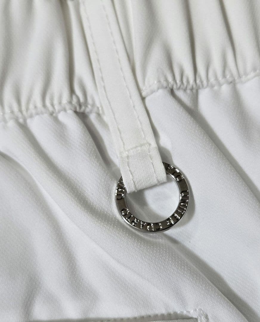 【新品タグ付】CUARTO UNITED♡ロゴ　サイドパイピング　ホワイトパンツ