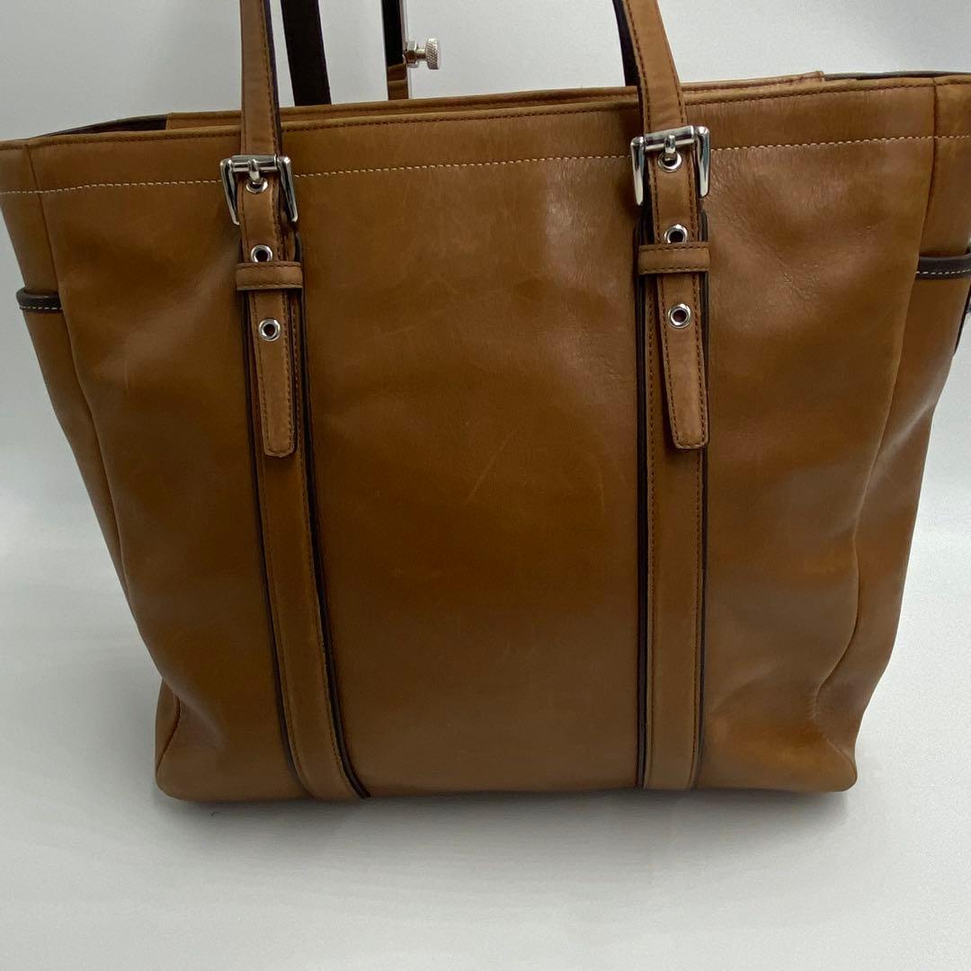 COACH コーチトートバッグ 5128 ブラウン 大容量 A4 レザー