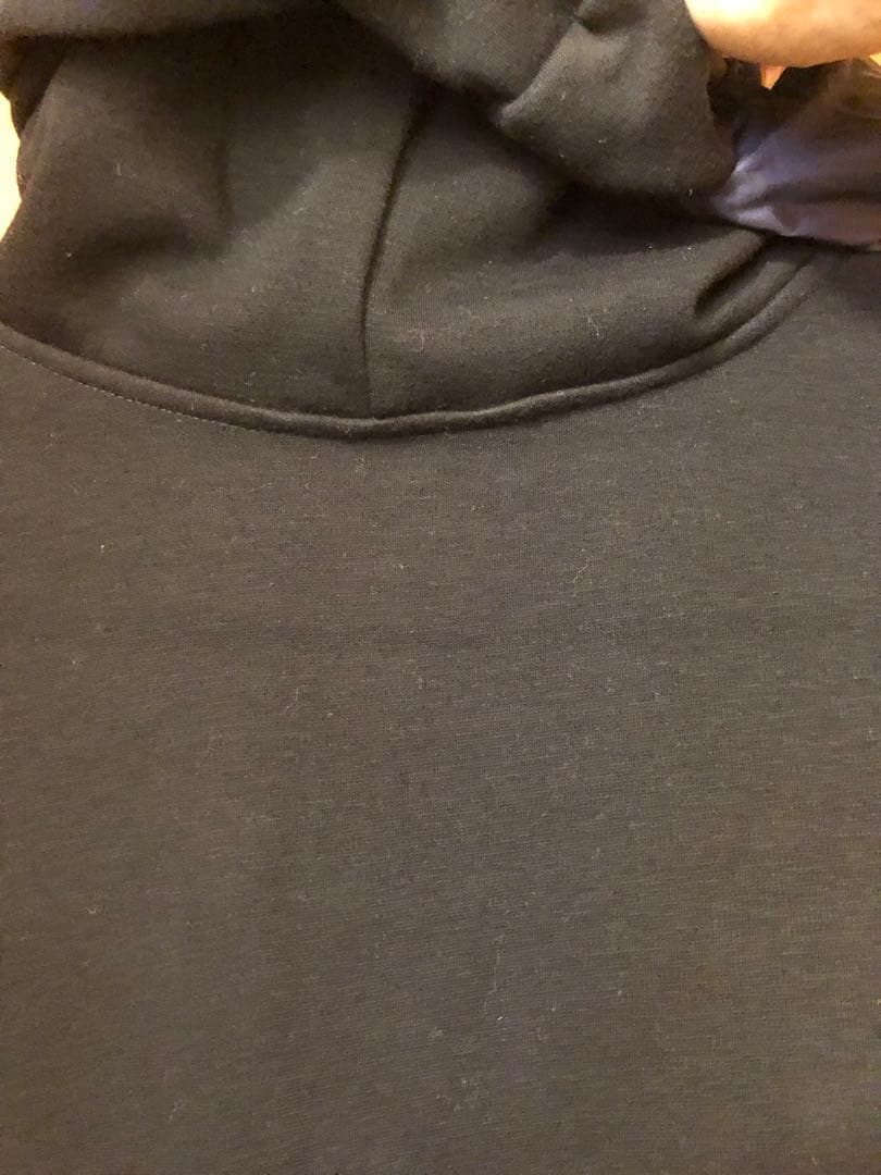 【即送！】and per se フーディージャケット 女性 L ネイビー 黒