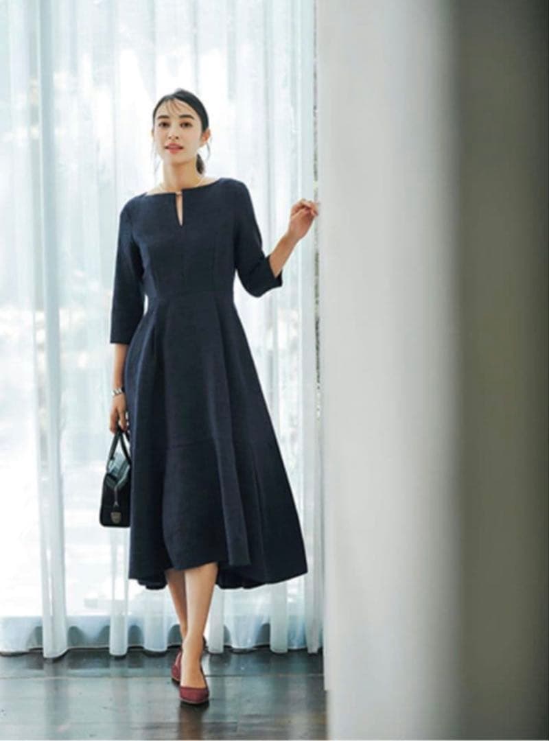 L’aubeblanc Keyneck Jacquard Dress Mサイズ