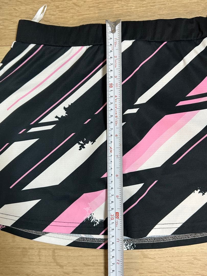 バドミントンウェア ピンク ブラック スカート付き