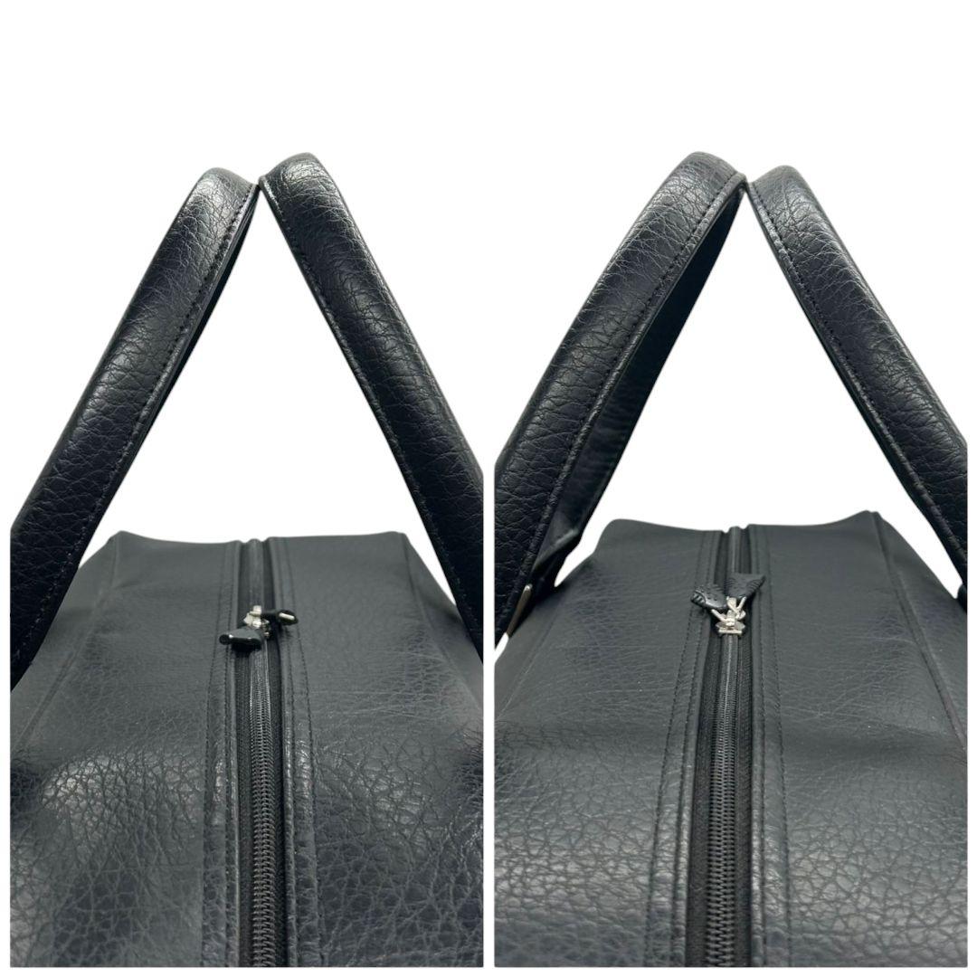 美品　キャロウェイ　ハンドバッグ　2way　黒　レザー　自立　ワンショルダー　x