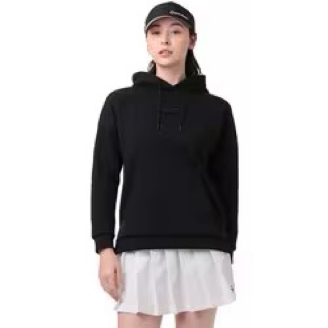 【TaylorMade】新品✨M フード付きロゴトレーナー　スリット付き　秋冬