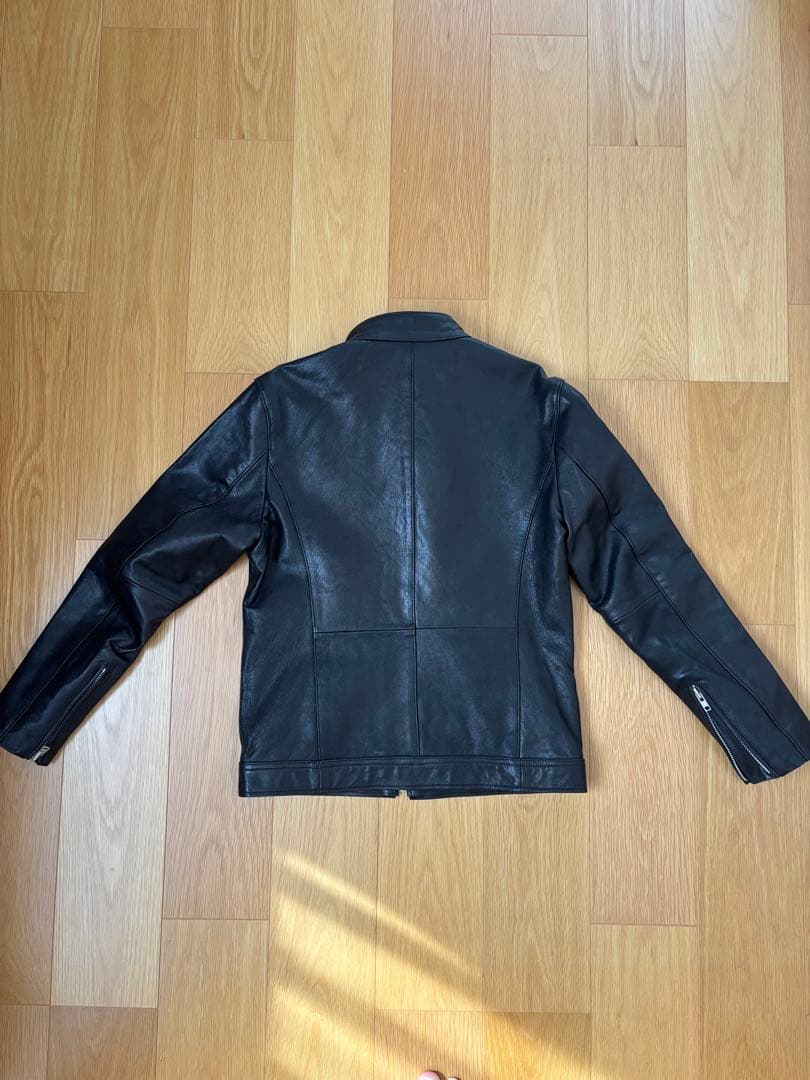 ITEMS URBANRESEARCHゴートレザー シングライダースジャケット