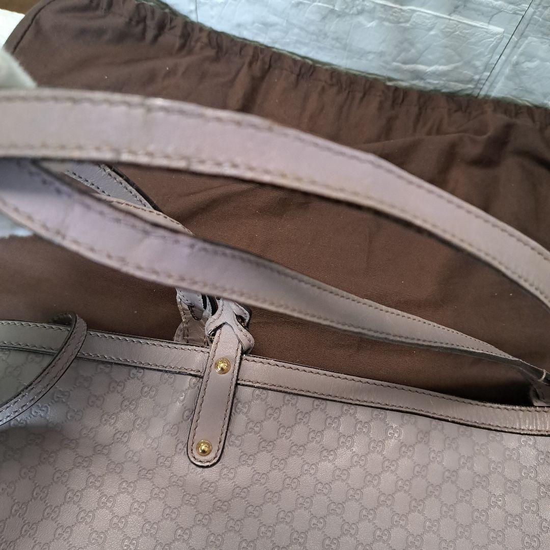 ✨️美品✨️ GUCCI グッチ GG マイクロシマ ポーチ付 バックラベンダー