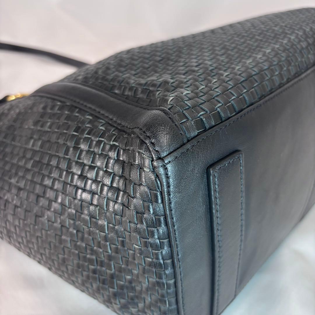 COLE HAAN コールハーン トートバック 編み込み A4 肩掛け