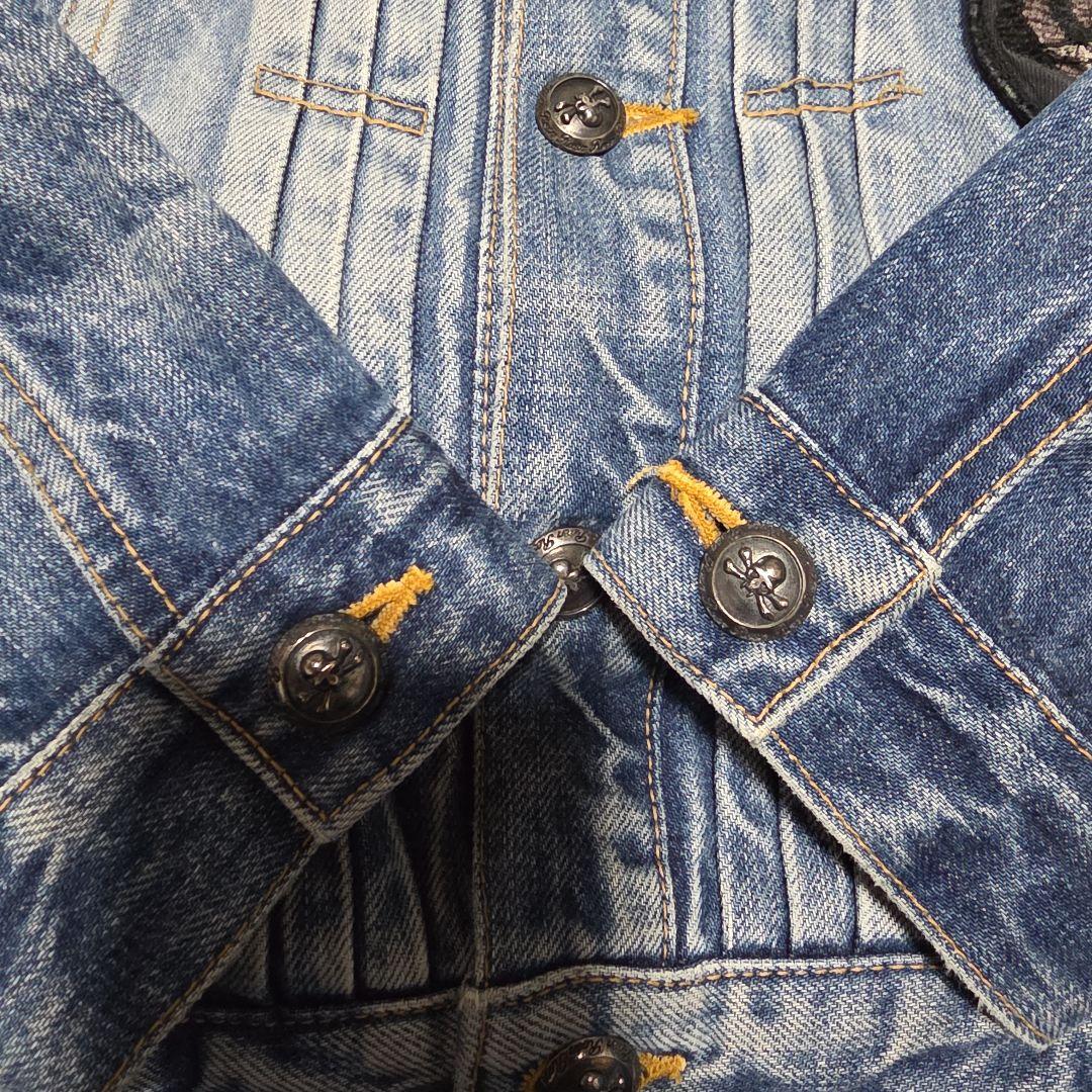 Roen ロエン　超豪華ワッペン　スカルボタン　Gジャン　44 S