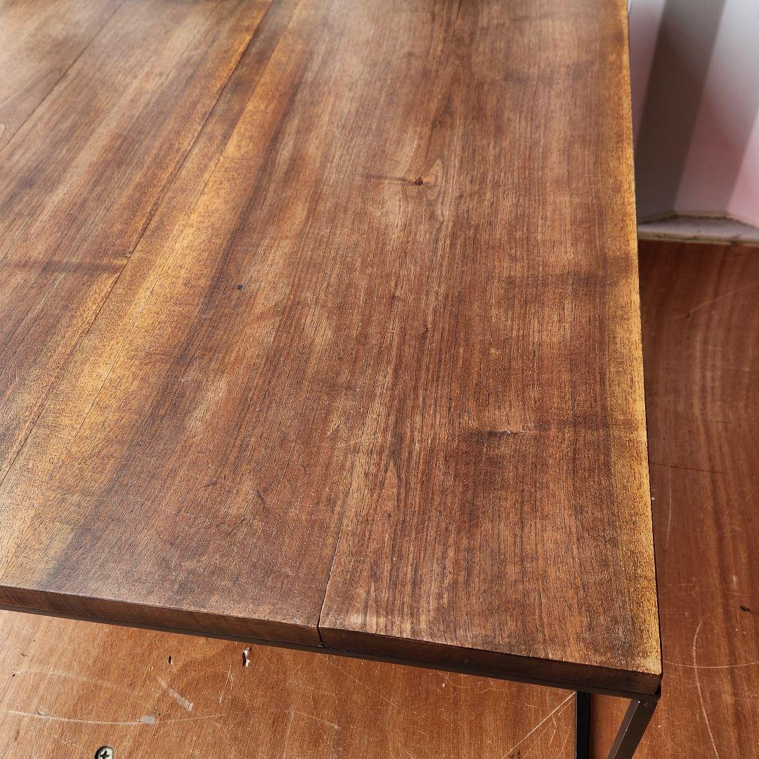 オーダー家具　無垢材　アイアン　ローテーブル　センターテーブル　75cm