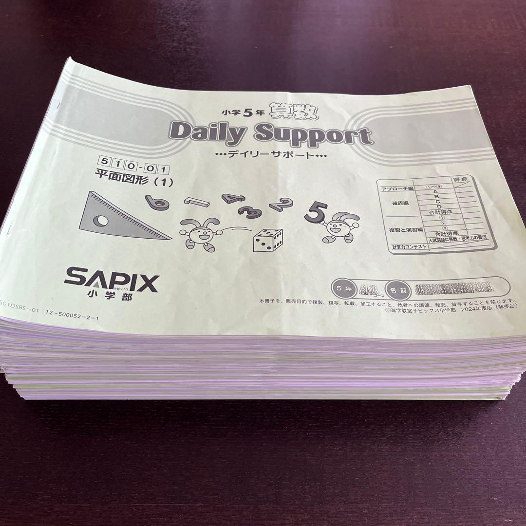 SAPIX サピックス　算数 5年