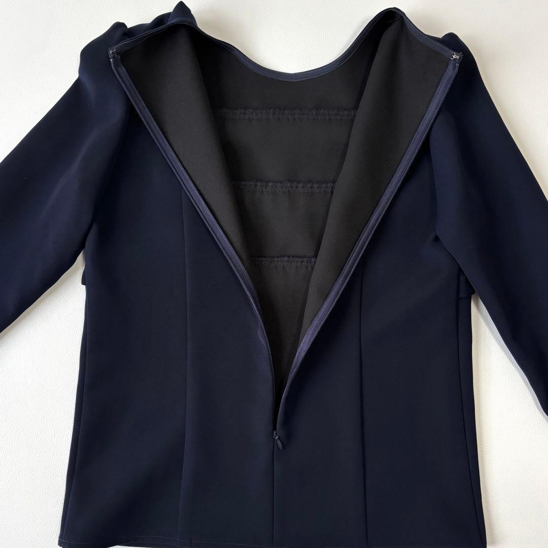 ボーダーズアットバルコニー フリルブラウス 36