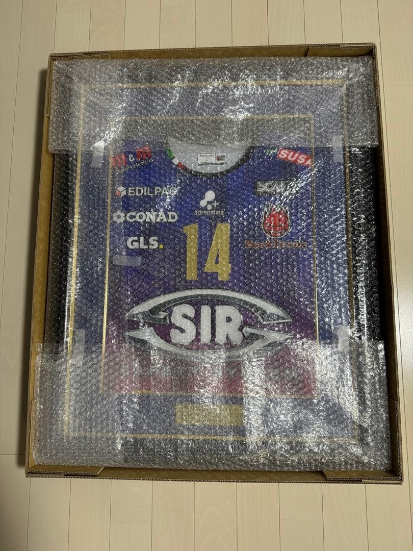 ペルージャ 石川祐希 ホーム ユニフォーム 直筆サイン 抽選販売当選品 額縁付