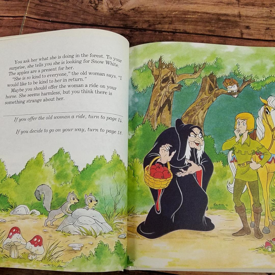 君ならどうする 英語絵本 洋書 ゲームブック ディズニー 白雪姫