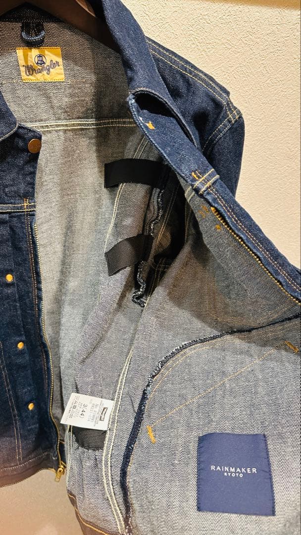 RAINMAKER × Wrangler カウボーイジャケット 3インディゴ
