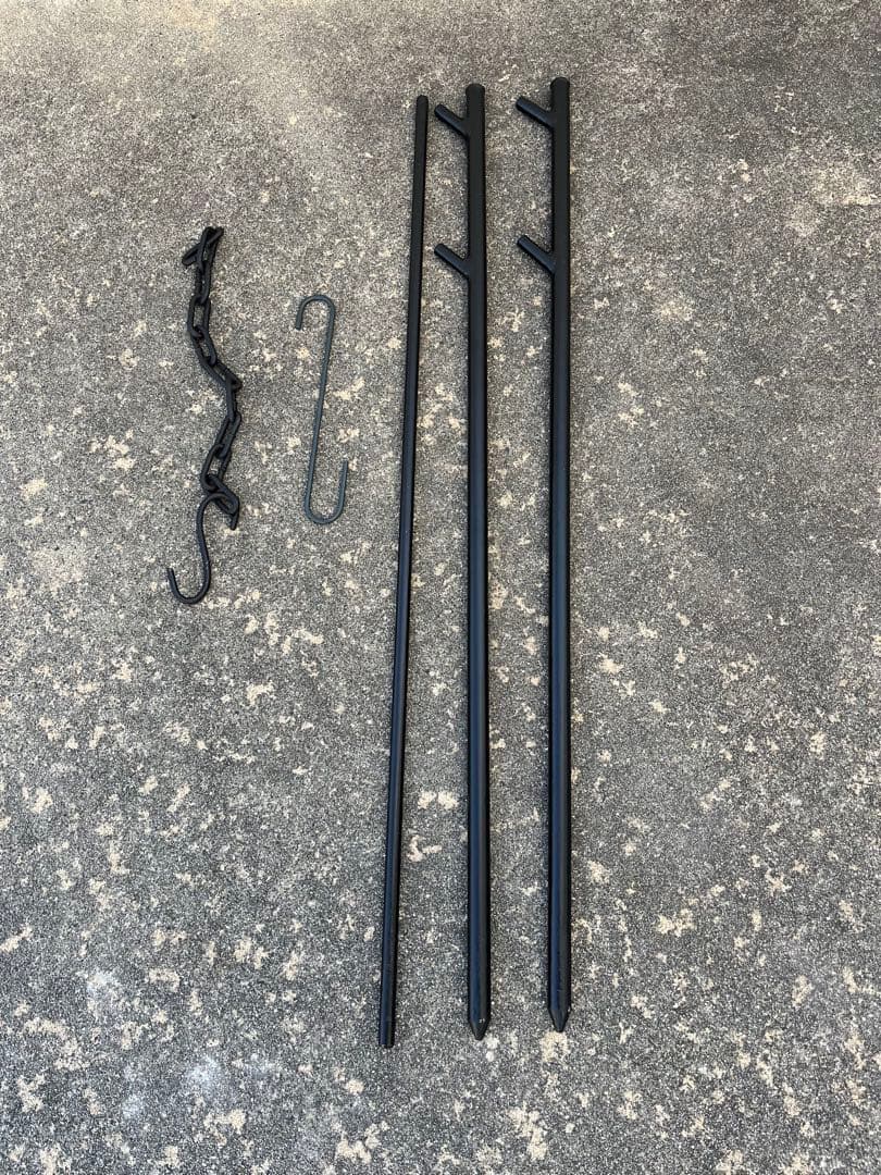 無骨焚き火ハンガー、焚き火スタンド