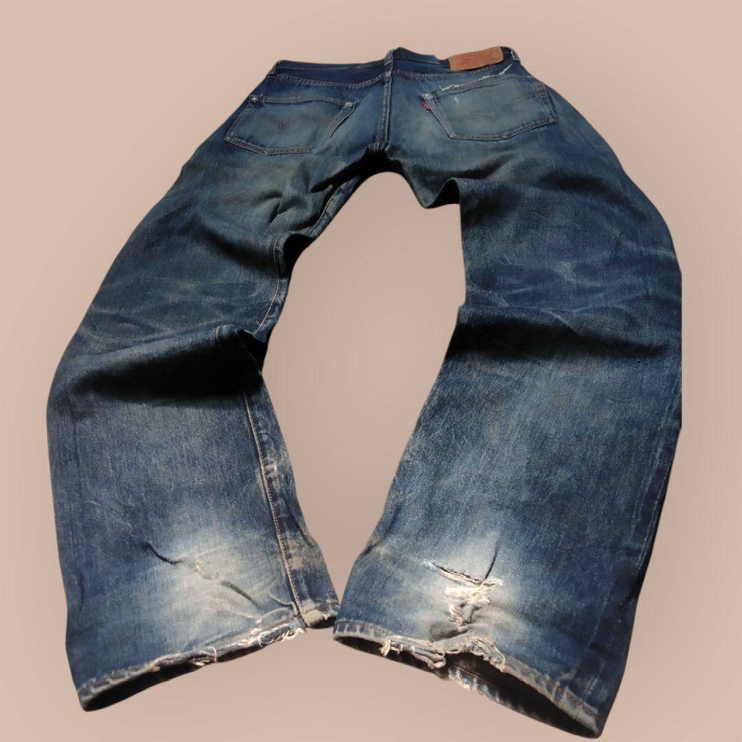 す*ん様 Levi's501XX BIGE 赤耳 ボタン裏555 W31 鬼ひげ
