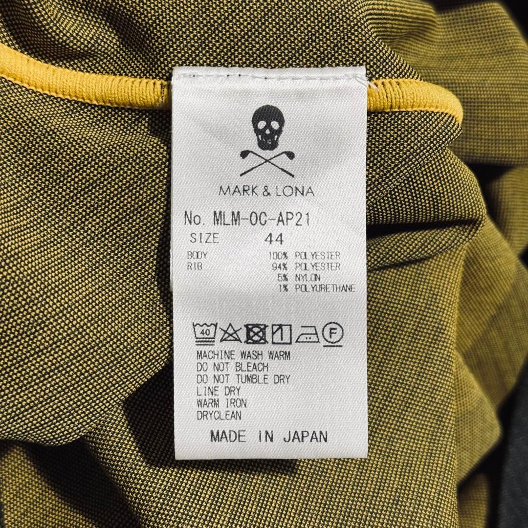 MARK&LONA マークアンドロナ ゴルフシャツ スカルロゴ 44