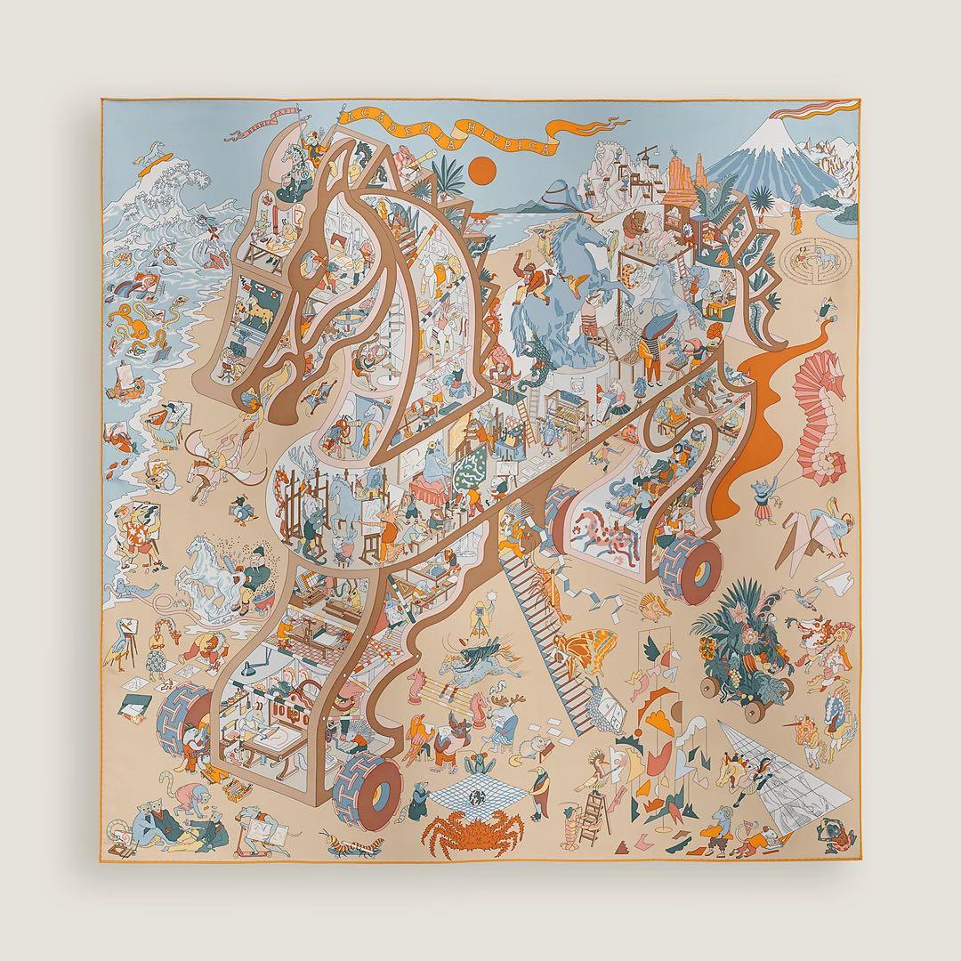 新品未使用【HERMES】カレ 90 《アカデミア・イピカ》