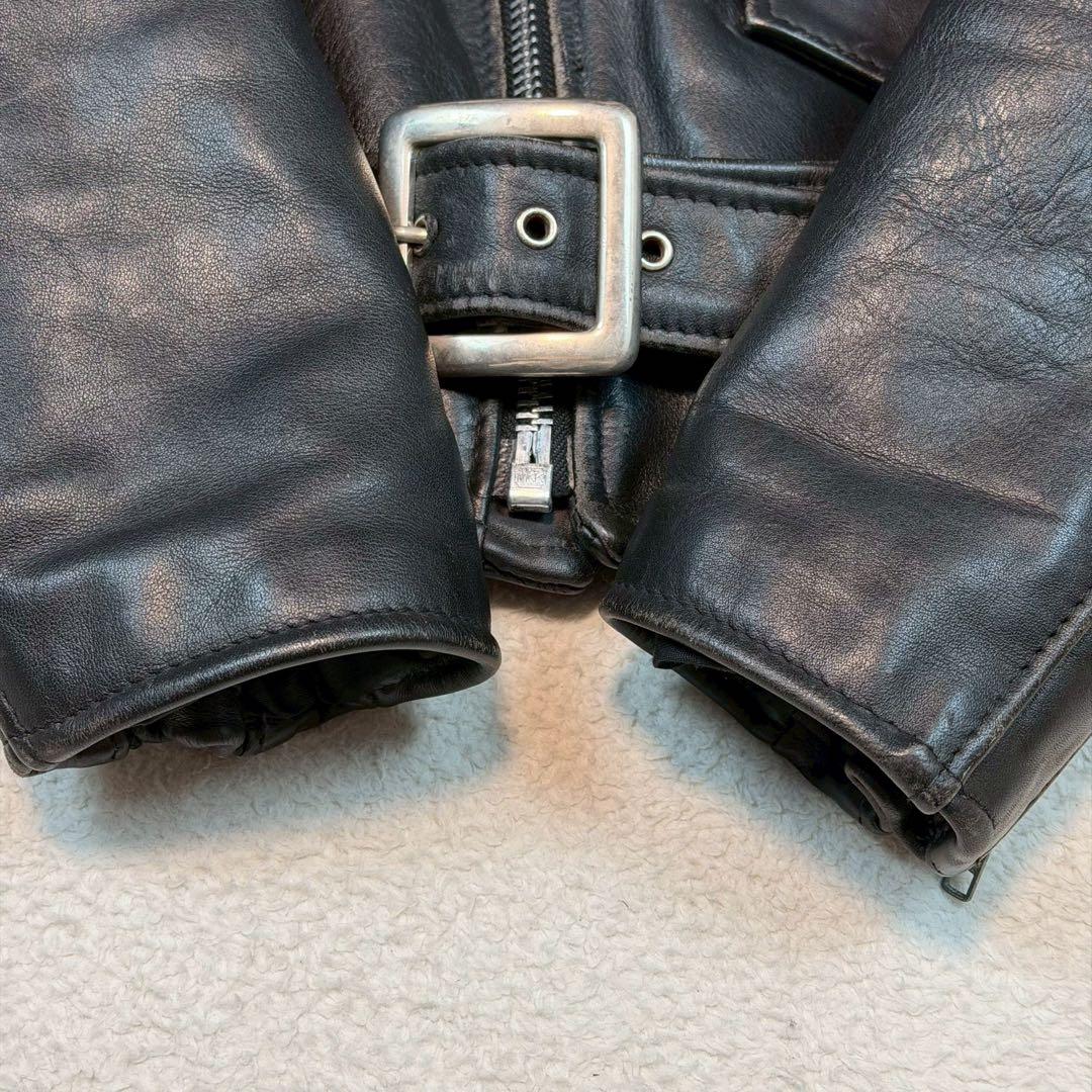美品 SIZE42 SCHOTT ライダースジャケット 618 バイカータグ