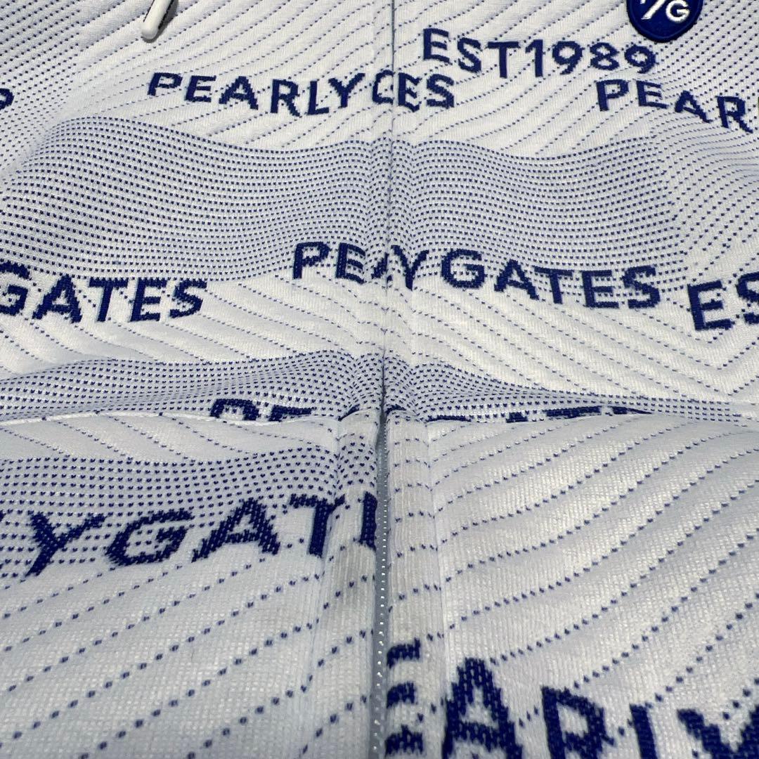 PEARLY GATES パッチワークパフブリスター ロゴ柄パーカー