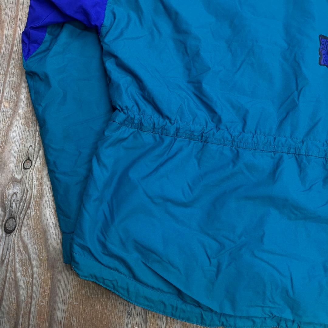 90s VISION ナイロンウォームアップジャケット ブルー VINTAGE
