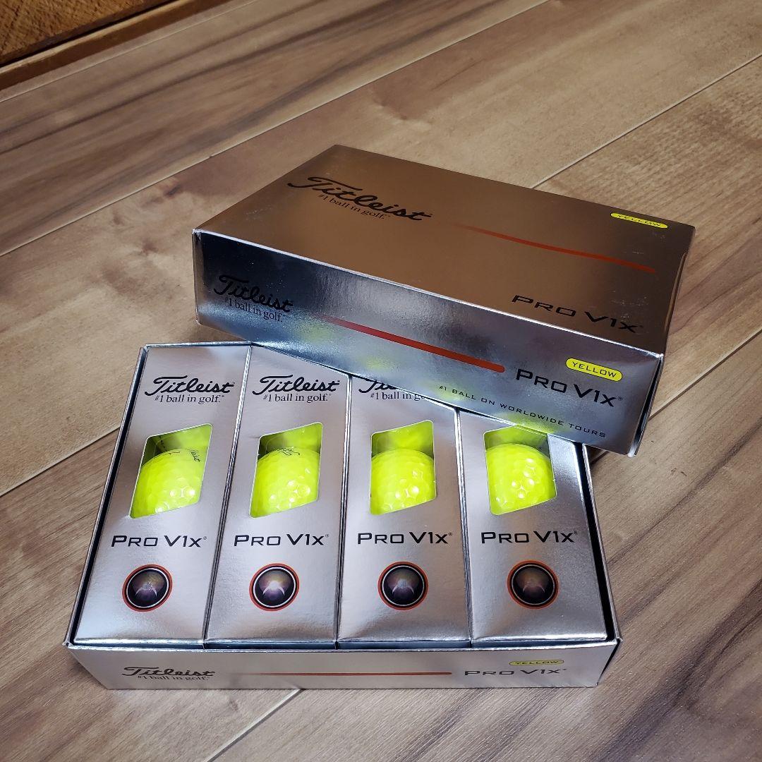 タイトリスト PRO V1X 2025 イエロー １ダース(12球)