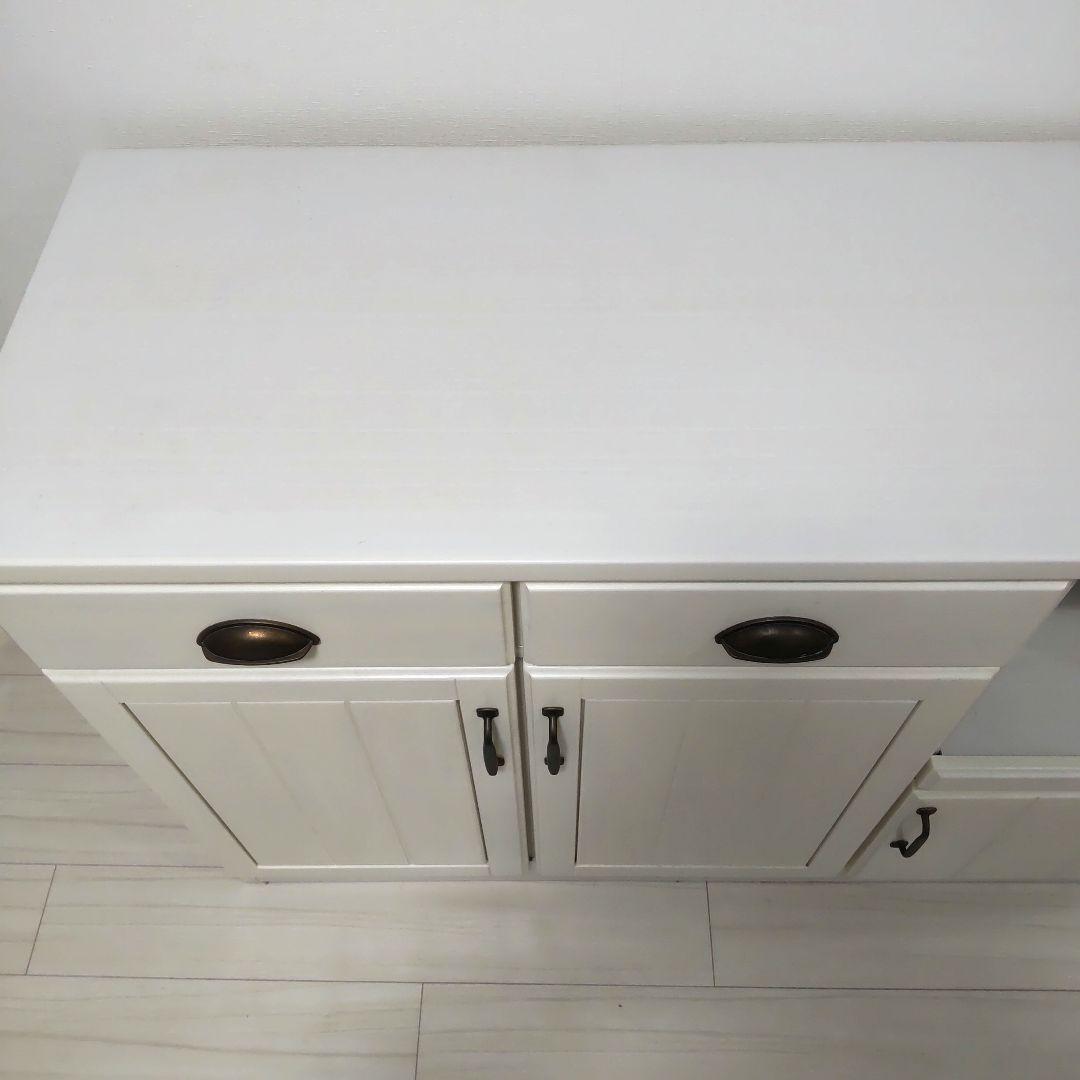 ニトリ ミランダ キッチンカウンター おしゃれ 食器棚