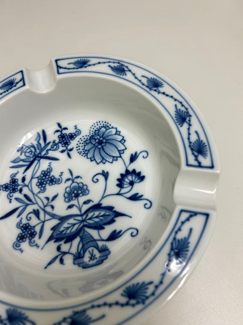 マイセン　ブルーオニオン　灰皿　直径約17㎝