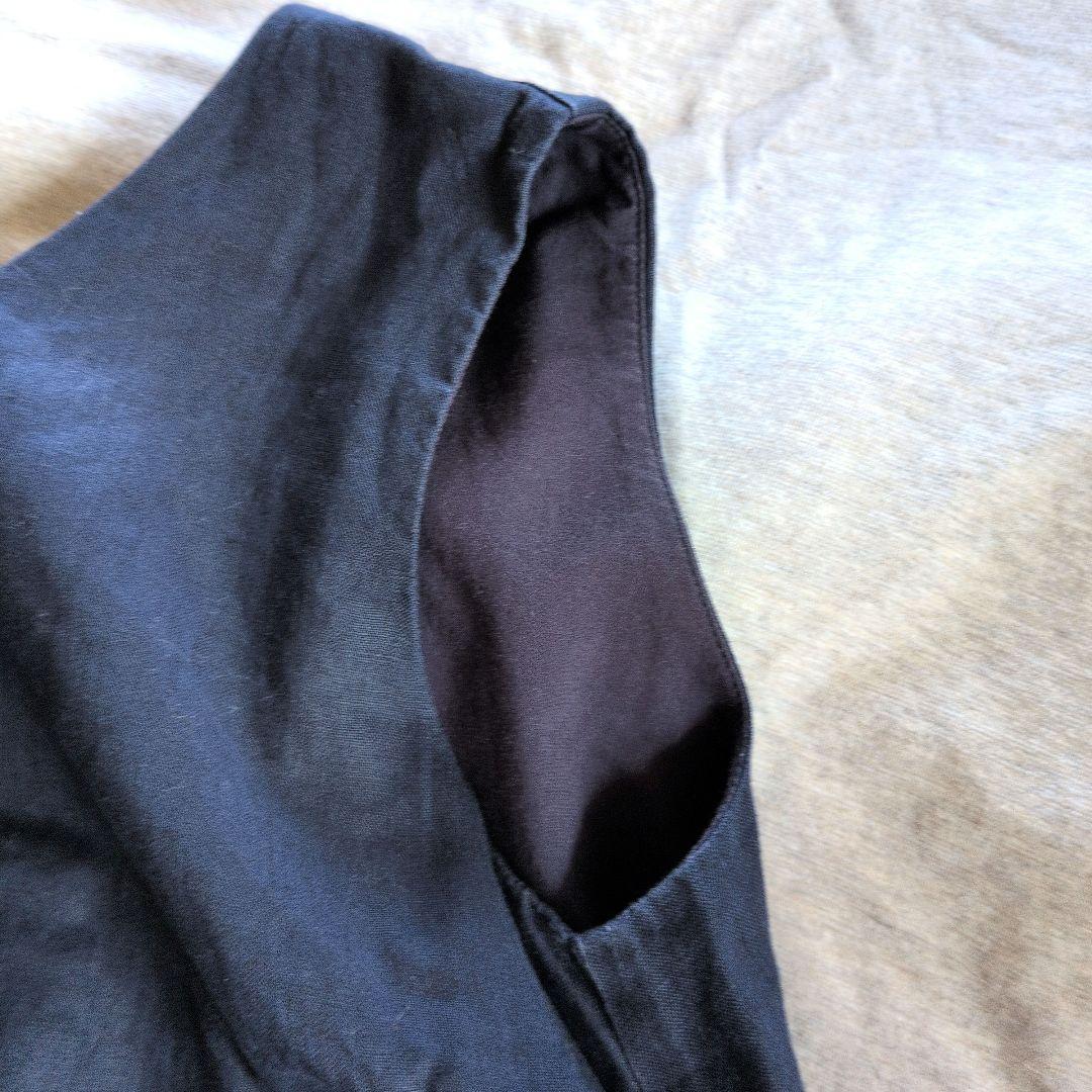 美品♪かぐれ　リネン　ワンピース　Aライン　ロング　マキシ　フリーサイズ