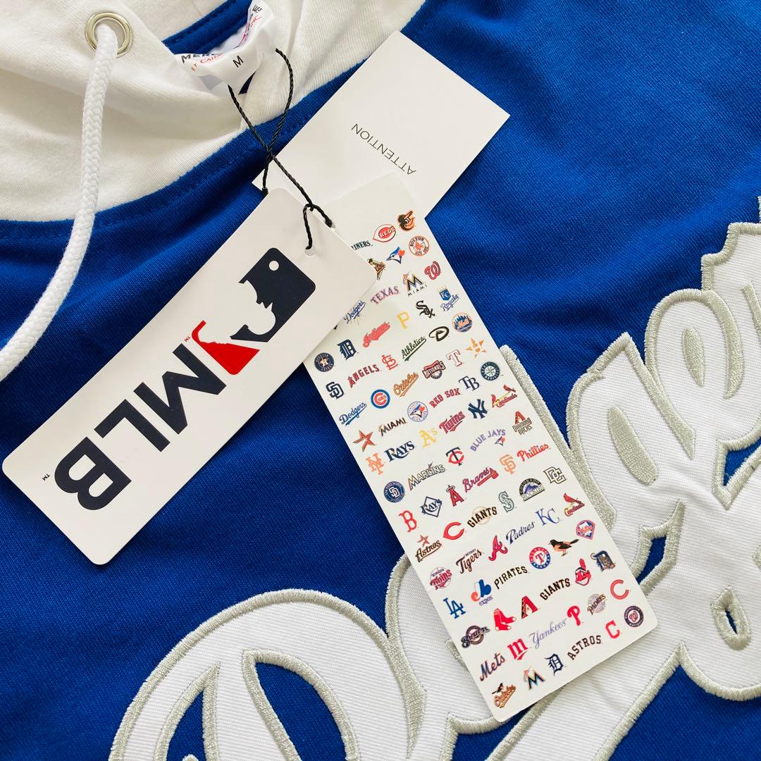 【新品未使用タグ付き】MLBドジャース ユニフォームパーカー半袖Tシャツ 大谷