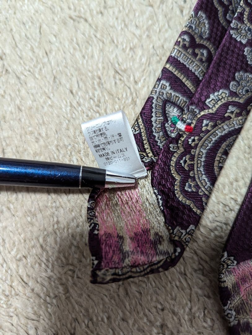 極美品　Stefano Cau　ネクタイ　スフォデラート　ペイズリー　イタリア製