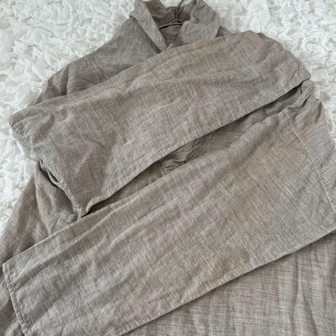 ババグーリ　ヨーガンレール　ヤクウール混ワンピース　薄手　柔らか　ベージュ　M