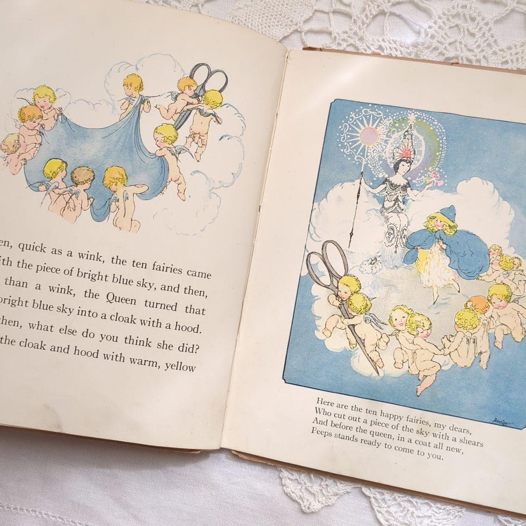 リュヌとリュカ 稀少1918アンティーク絵本 洋書 ヴィクトリアン