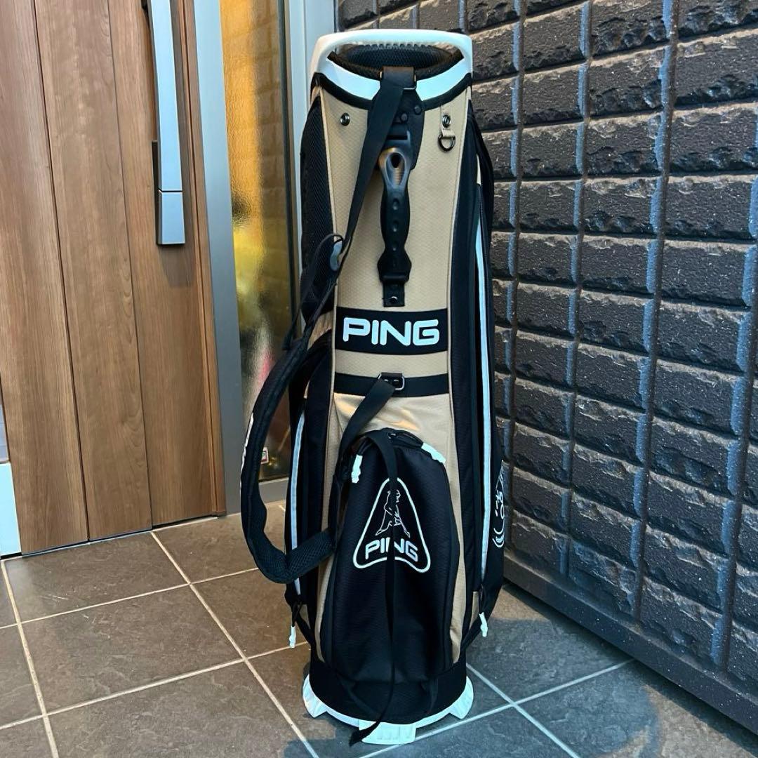 PING キャディバッグ 黒・ベージュ（軽量）