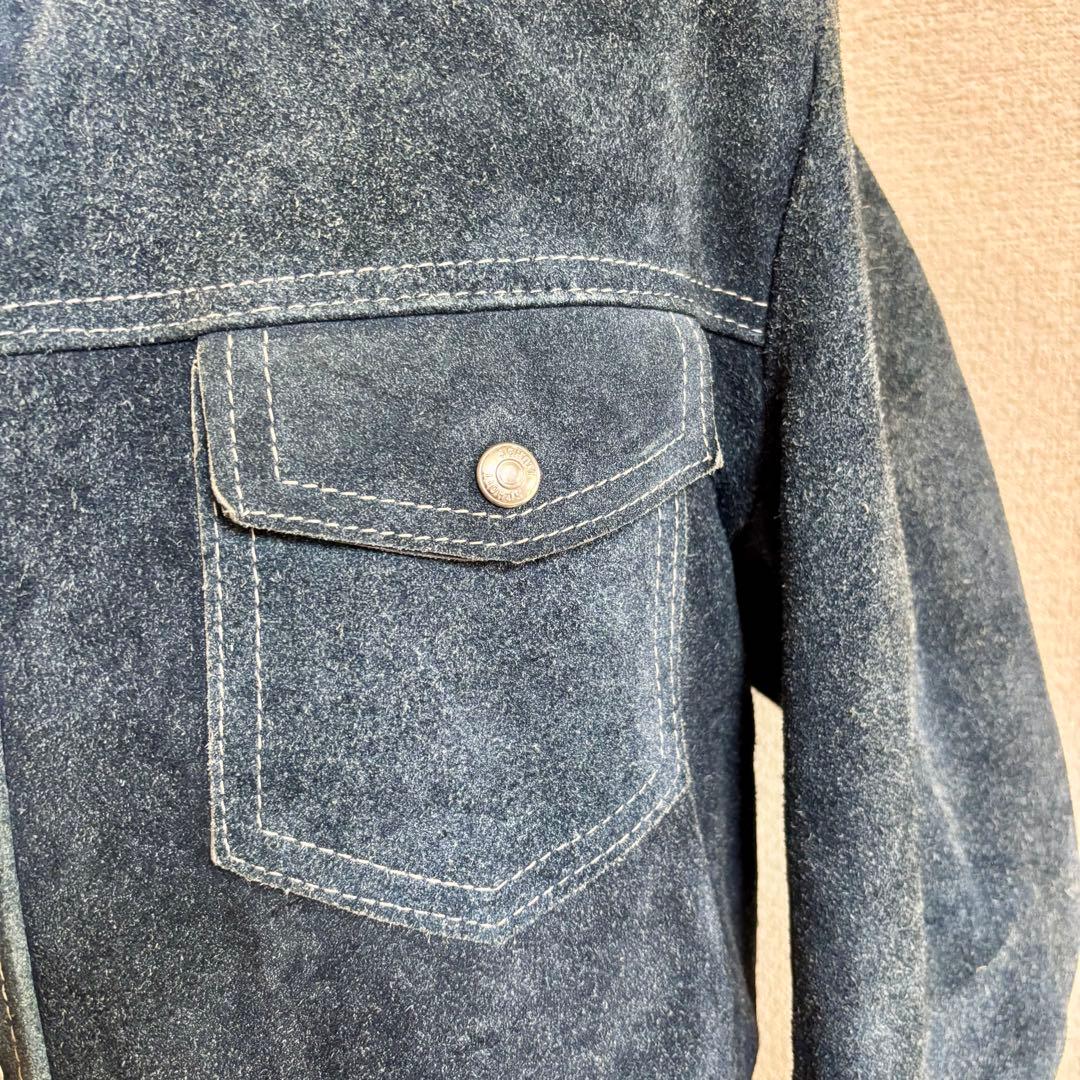 超希少 90s ショット Schott ランチャー スエードボアジャケット