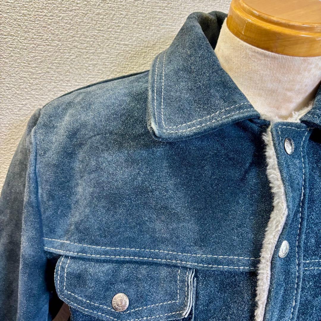 超希少 90s ショット Schott ランチャー スエードボアジャケット