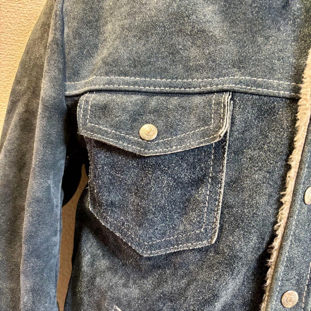 超希少 90s ショット Schott ランチャー スエードボアジャケット
