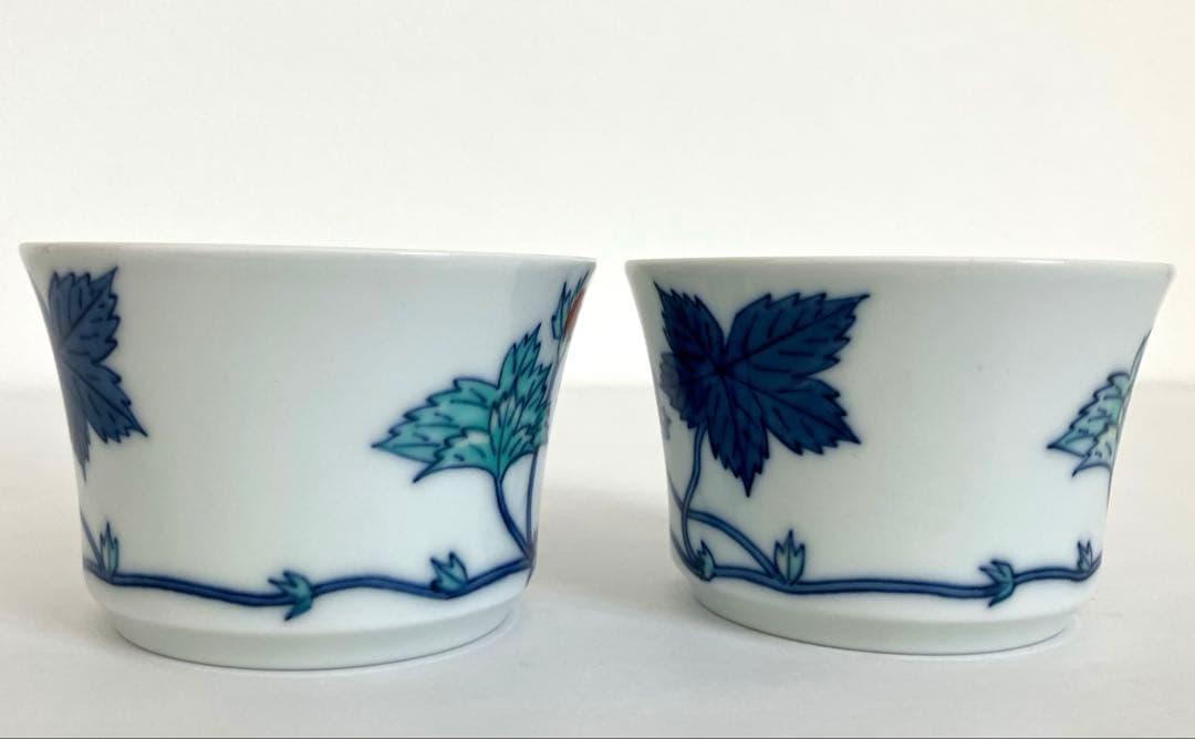 極美品★今泉今右衛門★2客★錦苺絵紅茶碗★カップ＆ソーサー★有田焼★ARITA