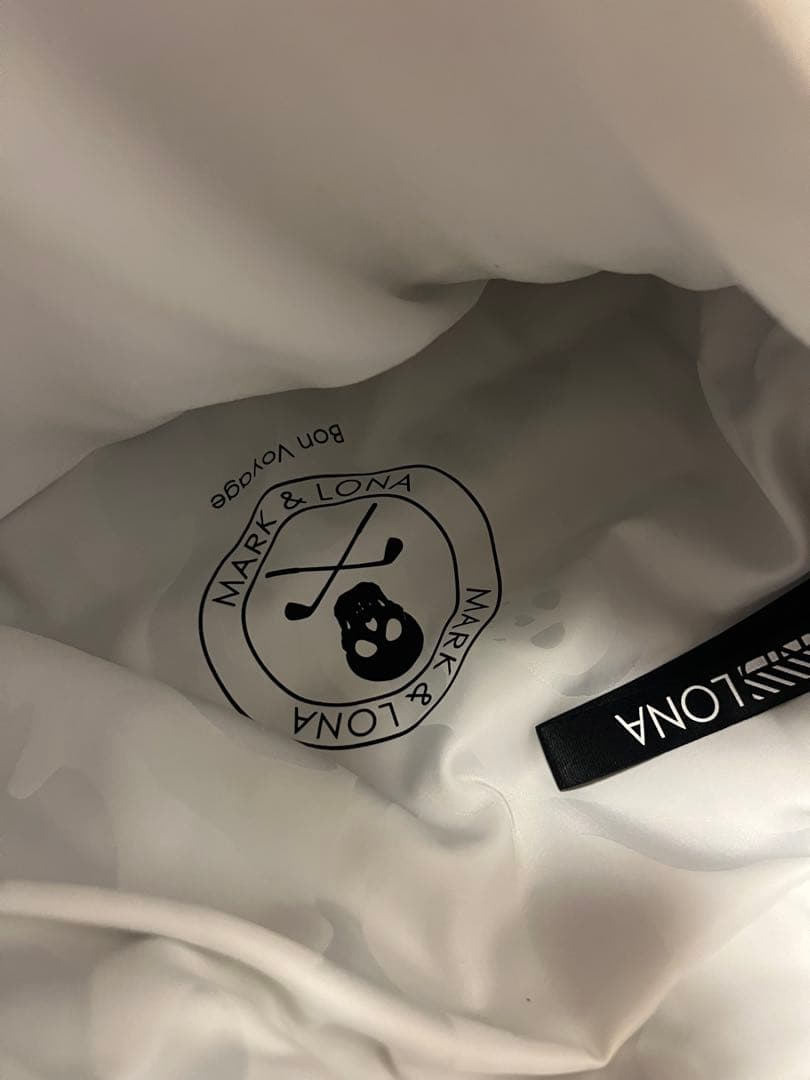 MARK & LONA スカル迷彩柄ダウンジャケット サイズ50ホワイト