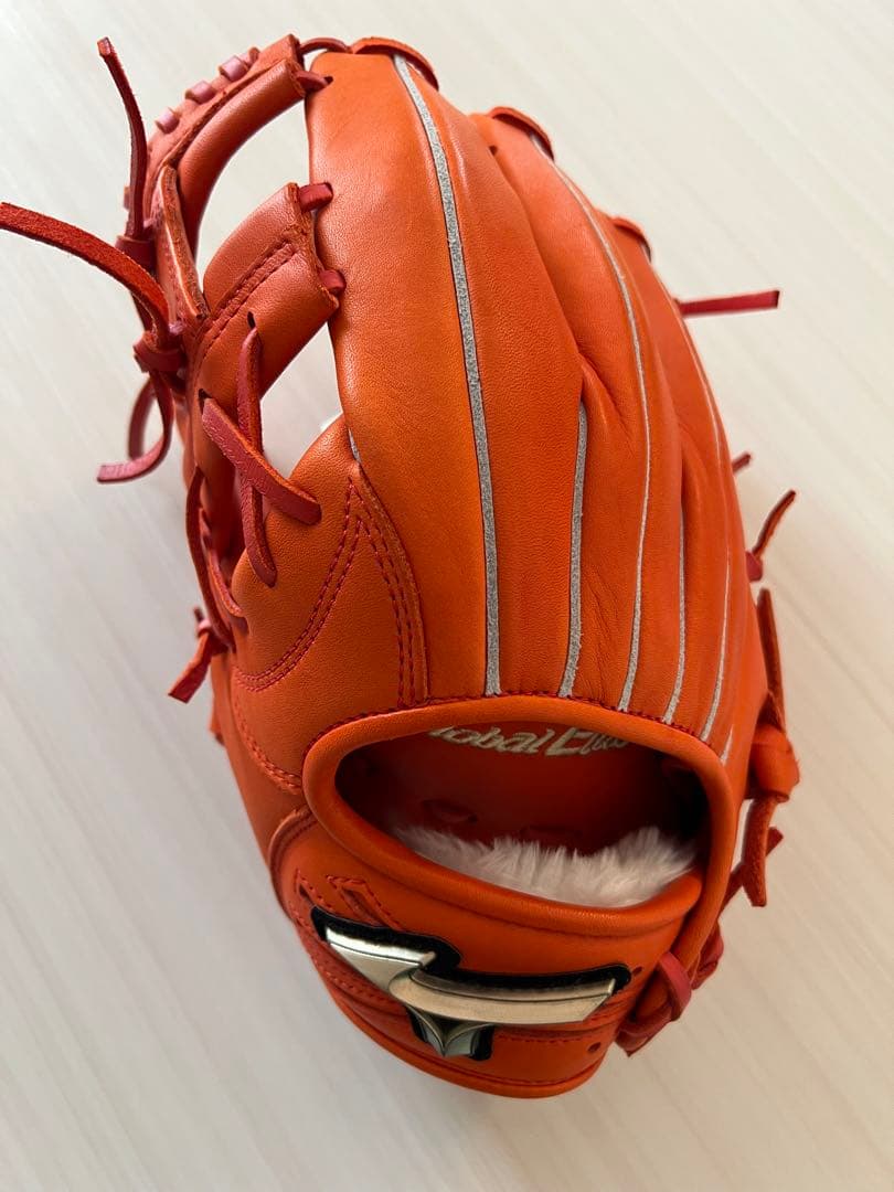 ミズノ グローバルエリート 少年軟式グローブ オレンジ