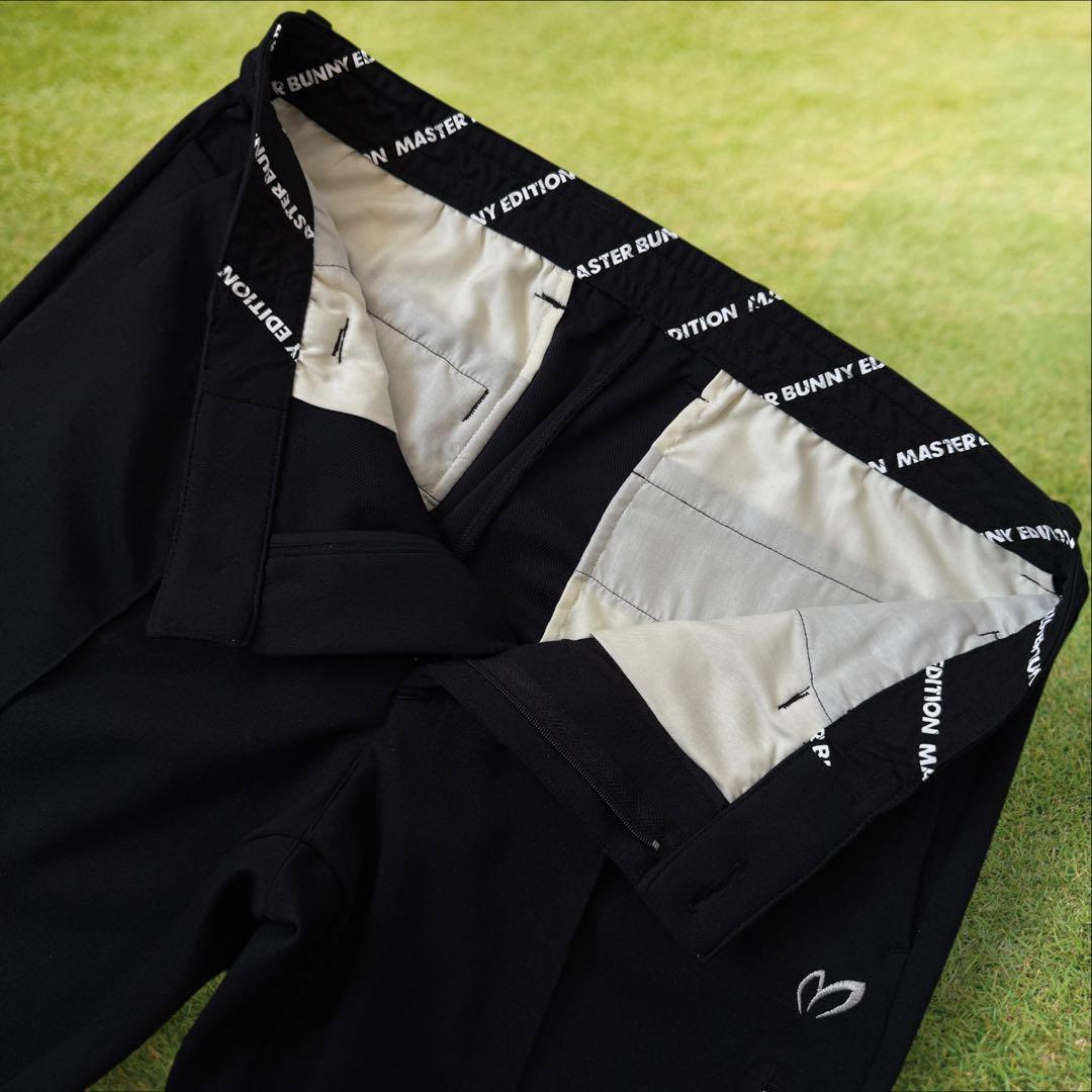 マスターバニー　パンツ　黒　M〜L相当　ジャージ　センタープレス　ブラック　4