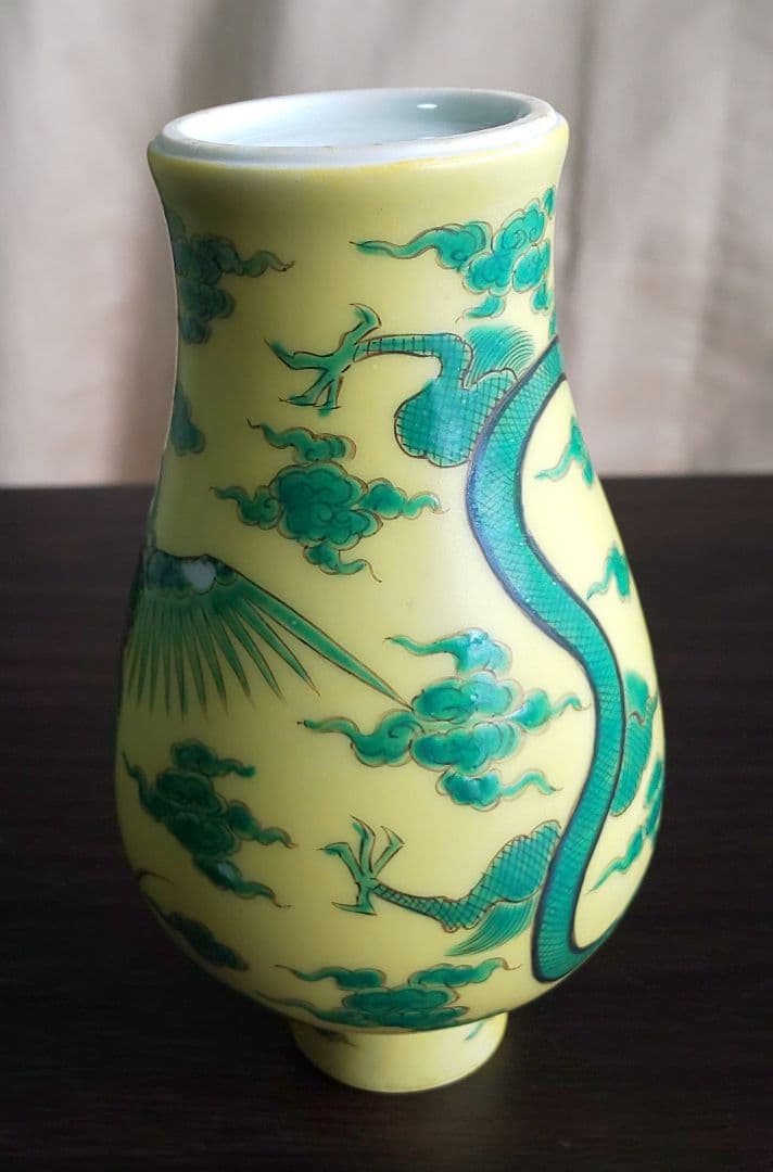 有田焼　深川製磁　竜鳳凰花瓶