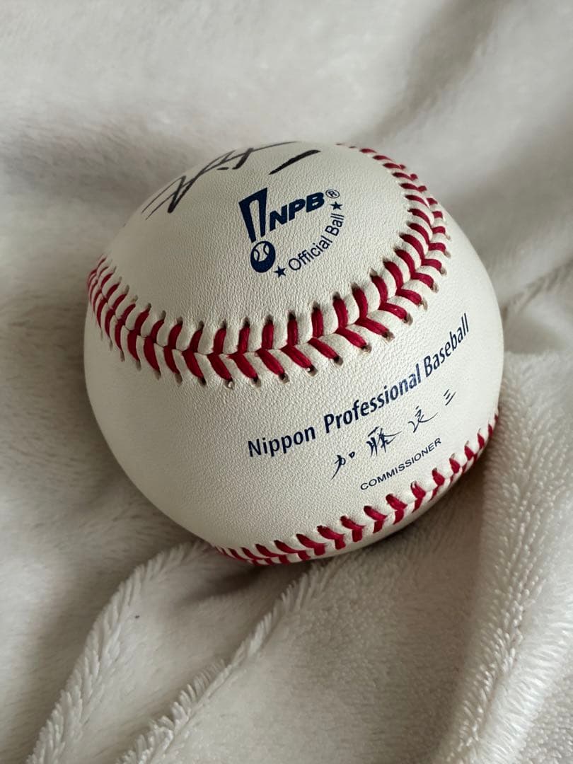 激レア！座右の銘入り ダルビッシュ有 直筆サインボールNPB試合球 NPB統一球